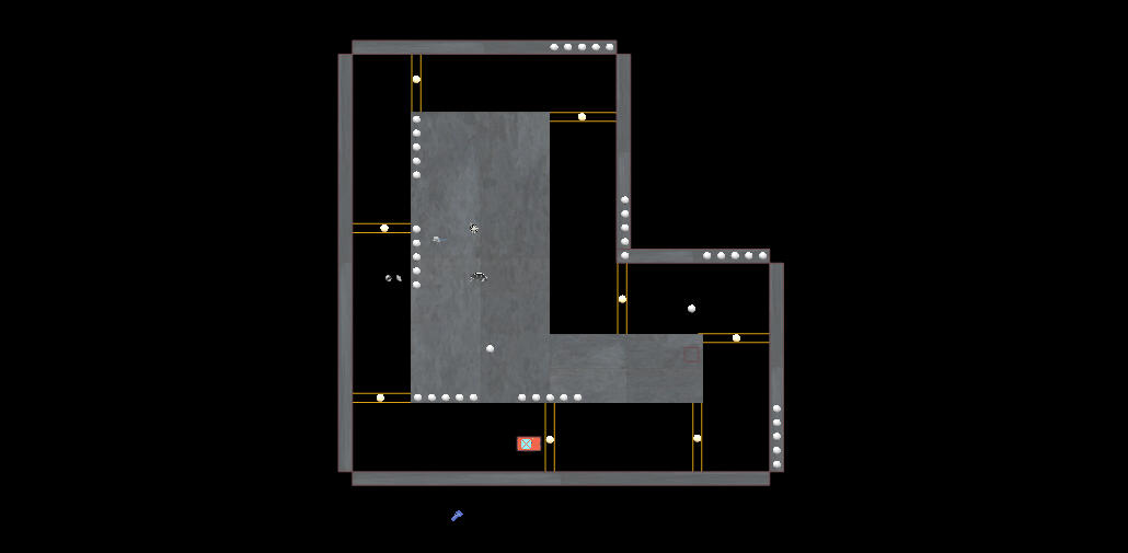 Checkpoints placed on the map.